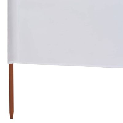 vidaXL 9-panel Wind Screen Fabric 1200x160 cm Sand White