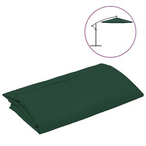vidaXL Replacement Fabric | Green | 100% polyester | 350 cm diameter