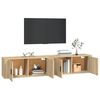 vidaXL Wall-mounted TV Cabinets 2 pcs Sonoma Oak 100x34.5x40 cm
