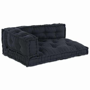 vidaXL Pallet Sofa Cushion 3 pcs Fabric Anthracite 120 x 80 x 38 cm