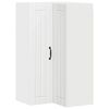 vidaXL Wall Corner Cabinet LUCCA White 57 x 57 x 100 cm