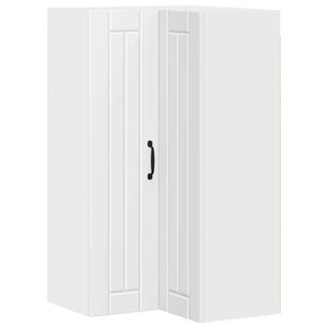 vidaXL Wall Corner Cabinet LUCCA White 57 x 57 x 100 cm