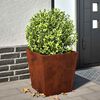 vidaXL Garden Planters 2 pcs 40x40x40 cm Weathering Steel
