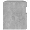 vidaXL Bedside Cabinet & LED Lights 2 pcs Concrete Grey 60x35x40 cm
