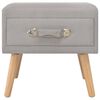 vidaXL Bedside Cabinet Grey 40x35x40 cm Fabric