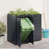 vidaXL Wheelie Bin Storage for 2 Bins Anthracite 136 x 77.5 x 121.5 cm