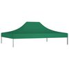 vidaXL Party Tent Roof 4.5x3 m Green 270 g/m&sup2;