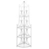 vidaXL Plant Stand | White | Steel | 5-tier | Durable | Plant Rack