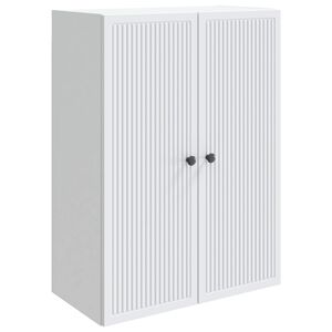 vidaXL Wall-Mounted Cabinet White 66 x 34.5 x 90 cm Engineered Wood