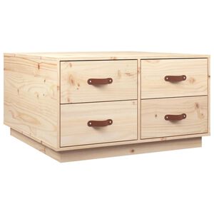 vidaXL Coffee Table 80x80x45 cm Solid Wood Pine
