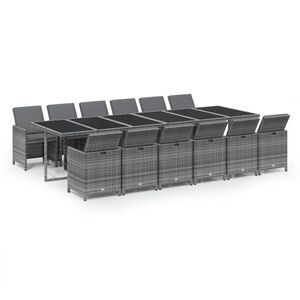 vidaXL Garden Dining Set | Grey
