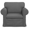 vidaXL Sofa Dark Grey Overall dimensions: 95 x 82 x 80 cm (W x D x H)