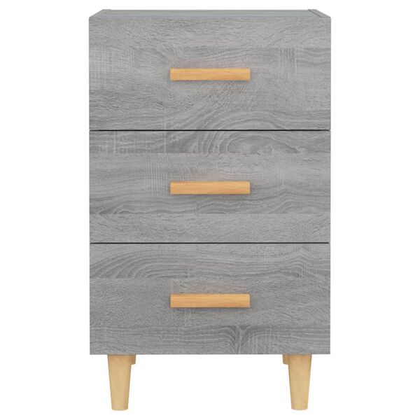 vidaXL Bedside Cabinet Grey Sonoma 40x40x66 cm Engineered Wood