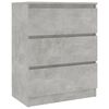 vidaXL Sideboard Concrete Grey 60x35x76 cm Engineered Wood
