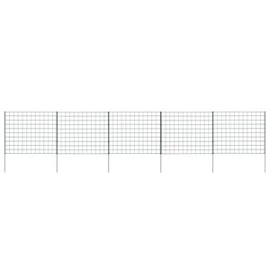 vidaXL Garden Fence Set 77,5x64 cm Green