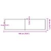 vidaXL Table Top Light Brown 180x50x(2-4) cm Treated Solid Wood Oak