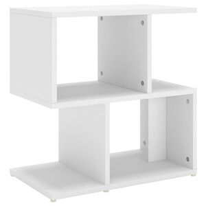 vidaXL Bedside Cabinet White 50x30x51,5 cm Engineered Wood