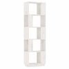 vidaXL Book Cabinet/Room Divider White 51x25x163,5 cm Solid Wood Pine