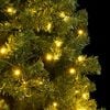 vidaXL Artificial Hinged Christmas Tree 300 LEDs 210 cm