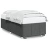 vidaXL Bed Frame without Mattress Dark Grey 90x190 cm Single Fabric