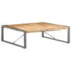 vidaXL Coffee Table 120x120x40 cm Rough Mango Wood