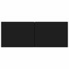 vidaXL TV Cabinet Black 80x30x30 cm Engineered Wood