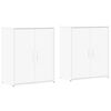 vidaXL Sideboards 2 pcs White 60x31x70 cm Engineered Wood