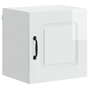 vidaXL Dishwasher Panel Kalmar High Gloss White 40 x 31 x 40 cm