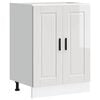 vidaXL Kitchen Base Cabinet "Porto" High Gloss White Engineered Wood