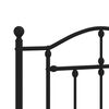 vidaXL Metal Replace Headboard Black 107 cm