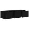 vidaXL TV Cabinet Black 120x34x30 cm Engineered Wood