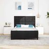 vidaXL Bed Frame with Headboard Black 137 x 190 cm Velvet