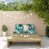 vidaXL 2 Piece Garden Lounge Set with Cushions Impregnated Wood Pine