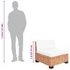 vidaXL Sofa Set 27 Pieces Natural Rattan