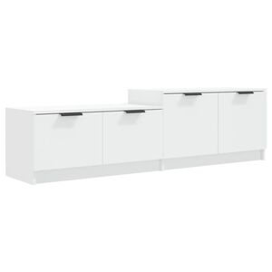 vidaXL TV Cabinet | White | Engineered wood | Large | TV Cabinet | Rectangular
