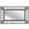 vidaXL Wall Mirror Rectangular 50x80 cm Black