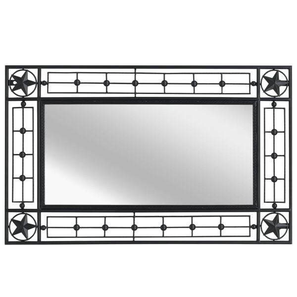 vidaXL Wall Mirror Rectangular 50x80 cm Black