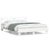 vidaXL Bed Frame without Mattress White 150x200 cm King Size