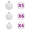 vidaXL Artificial Pre-lit Christmas Tree with Ball Set 120cm 230 Branches