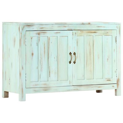 vidaXL Sideboard Light Blue 110x35x70 cm Solid Mango Wood