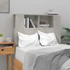vidaXL Headboard Cabinet Concrete Grey 100x18.5x102.5 cm