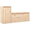 vidaXL 2 Piece TV Cabinet Set Solid Wood Pine