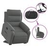 vidaXL Electric Stand up Recliner Chair Dark Grey Fabric