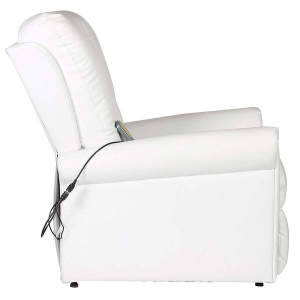 vidaXL Electric Massaging Chair Cream white 78 x 148 x 71 cm