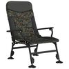 vidaXL Fishing Chair with Armrest Foldable Camouflage