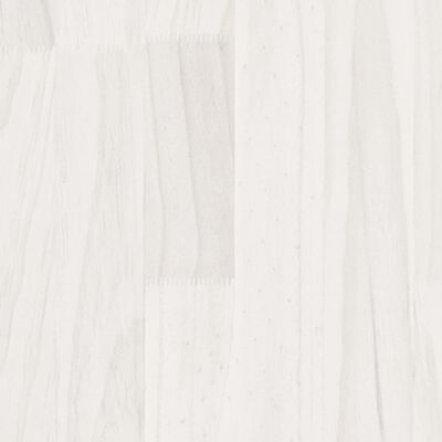 vidaXL Storage Shelf White 60x30x210 cm Solid Wood Pine