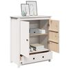 vidaXL Highboard White 83x41,5x100 cm Solid Wood Pine