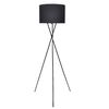 vidaXL Floor Lamp with Stand Black 139 cm