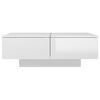 vidaXL Coffee Table High Gloss White 90x60x31 cm Engineered Wood
