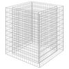 vidaXL Gabion Raised Bed Galvanised Steel 90x90x100 cm